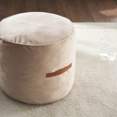 πουφ 40x50x50cm GOFIS HOME Winter Dove Beige 711/06