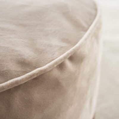 πουφ 40x50x50cm GOFIS HOME Winter Dove Beige 711/06 - Image 2