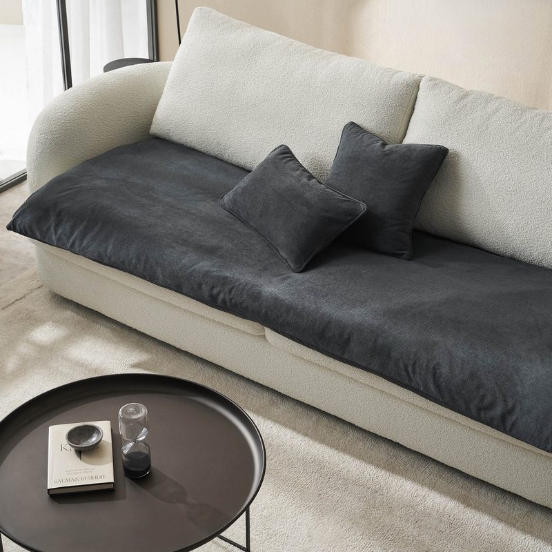 Sofa Topper 80x200cm GOFIS HOME  Nadinia Perl Grey 137 - Image 3