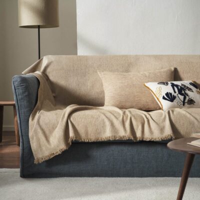 Ριχτάρι Τριθέσιου 180x310cm GOFIS HOME Zephyr Sesame Beige 146/06