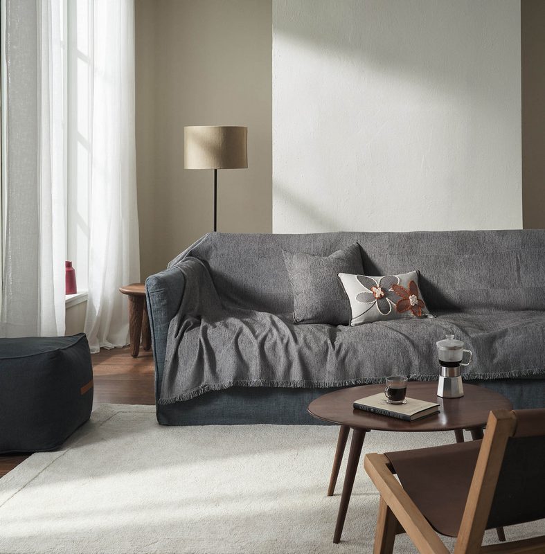 Ριχτάρι Τριθέσιου 180x310cm GOFIS HOME Zephyr Ink Grey 146/15 - Image 6