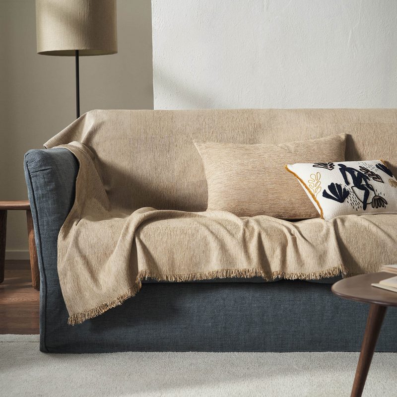 Ριχτάρι Τετραθέσιου 180x350cm GOFIS HOME Zephyr Sesame Beige 146/06