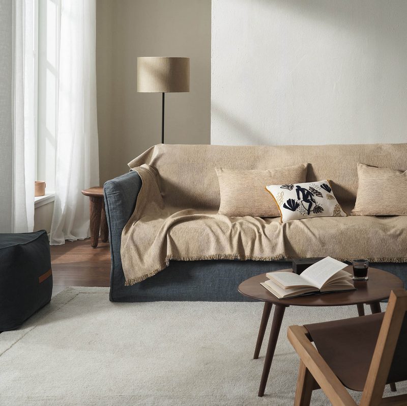 Ριχτάρι Τετραθέσιου 180x350cm GOFIS HOME Zephyr Sesame Beige 146/06 - Image 6