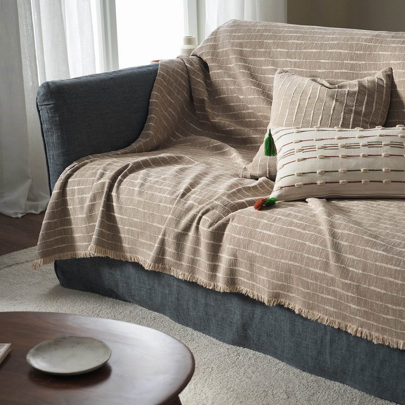 Ριχτάρι Πολυθρόνας 180x180cm GOFIS HOME  Vespera  Beige 148/06 - Image 4