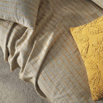 Ριχτάρι Διθέσιου 180x250cm GOFIS HOME Vespera Leaf Gold 148/04 - Image 4