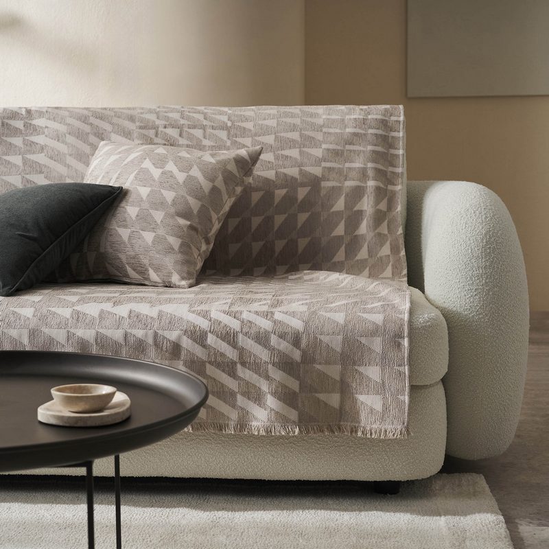 Ριχτάρι Τετραθέσιου 180x350cm GOFIS HOME  Caspian Beige 156/06 - Image 3