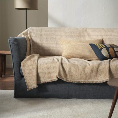 Ριχτάρι Τριθέσιου 180x310cm GOFIS HOME Meadow Leaf Gold 160/04