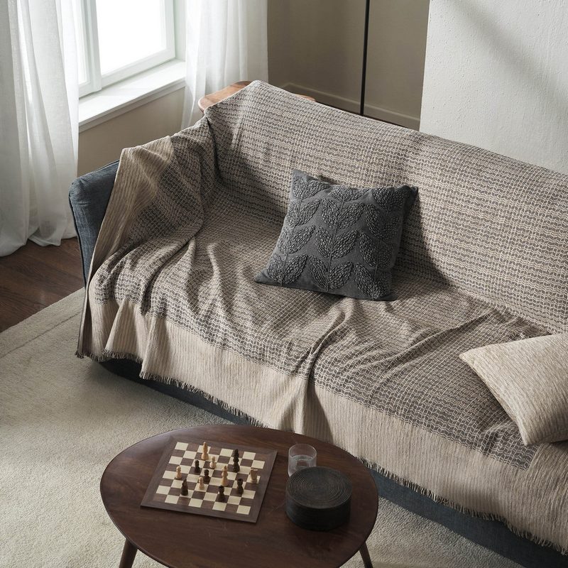 Ριχτάρι Τριθέσιου 180x310cm GOFIS HOME Meadow Ink Grey 160/14 - Image 3