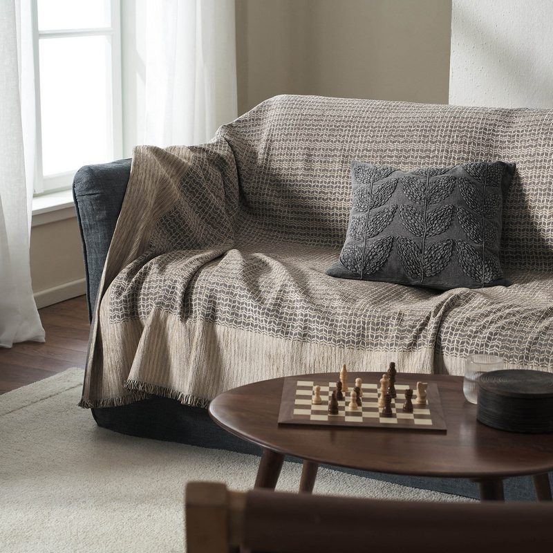 Ριχτάρι Τριθέσιου 180x310cm GOFIS HOME Meadow Ink Grey 160/14 - Image 5