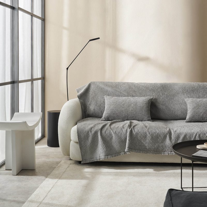 Ριχτάρι Πολυθρόνας 180x175cm GOFIS HOME  Ondine Silver Grey 184/15 - Image 6