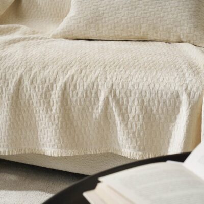 Ριχτάρι Τριθέσιου 180x300cm GOFIS HOME Ondine Ecru 184/05 - Image 4