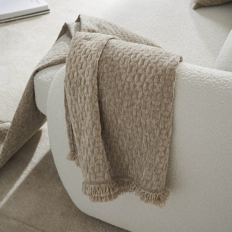 Ριχτάρι Τριθέσιου 180x300cm GOFIS HOME  Ondine Beige 184/06