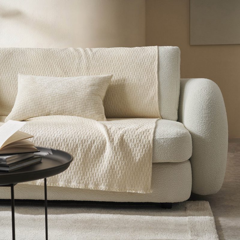 Ριχτάρι Τετραθέσιου 180x350cm GOFIS HOME Ondine Ecru 184/05 - Image 2