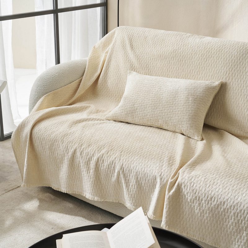 Ριχτάρι Τετραθέσιου 180x350cm GOFIS HOME Ondine Ecru 184/05 - Image 3