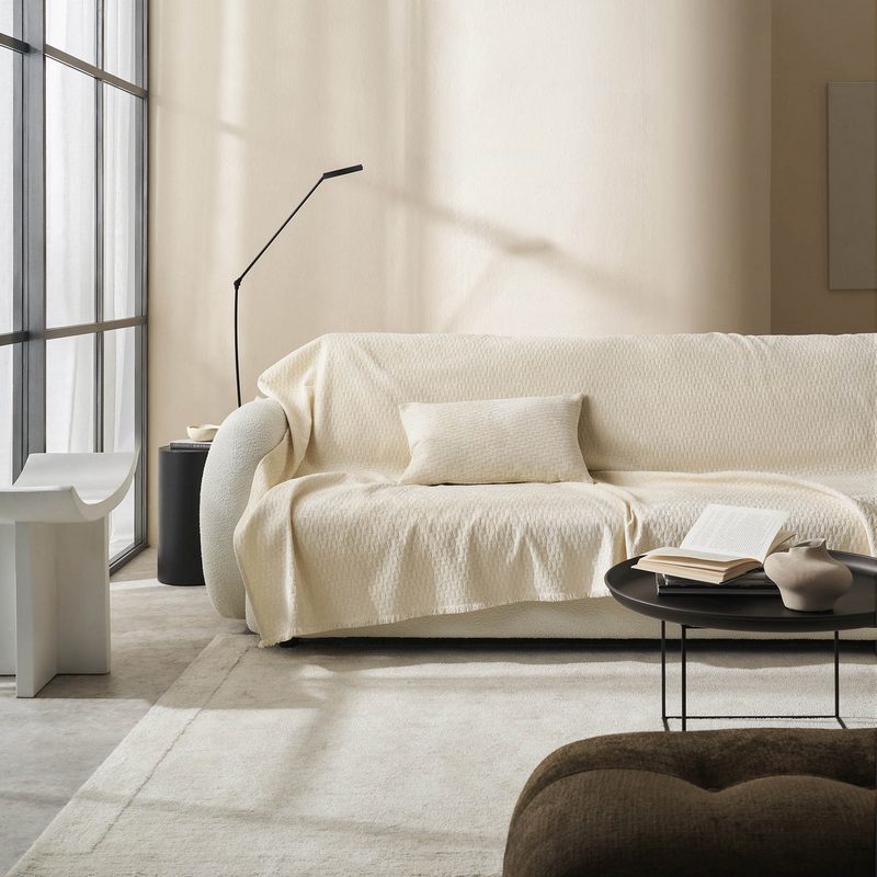 Ριχτάρι Τετραθέσιου 180x350cm GOFIS HOME Ondine Ecru 184/05 - Image 6