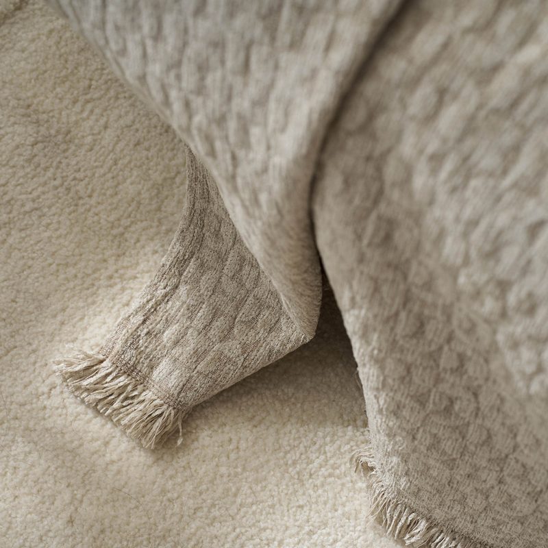 Ριχτάρι Τετραθέσιου 180x350cm GOFIS HOME  Ondine Beige 184/06 - Image 4