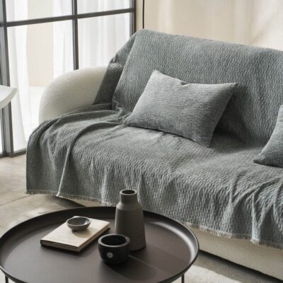 Ριχτάρι Τετραθέσιου 180x350cm GOFIS HOME Ondine Weed Grey 184/07