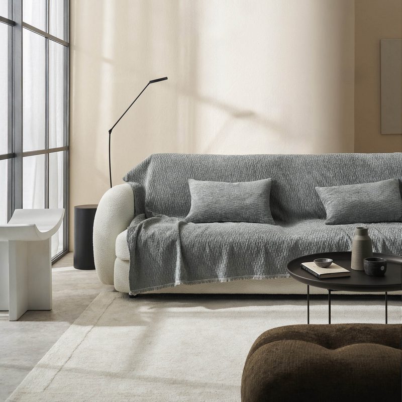 Ριχτάρι Τετραθέσιου 180x350cm GOFIS HOME Ondine Weed Grey 184/07 - Image 5