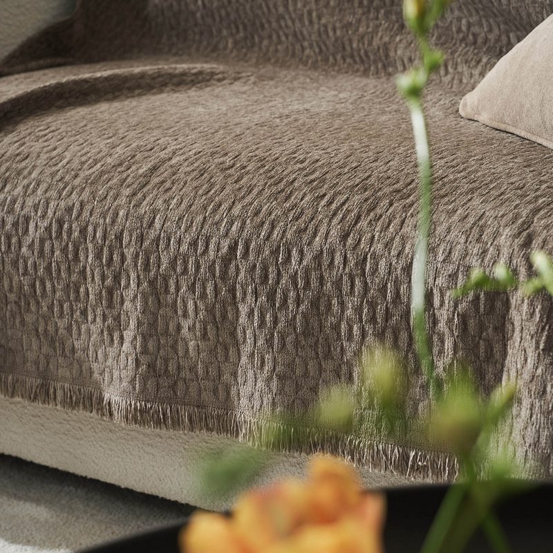 Ριχτάρι Τετραθέσιου 180x350cm GOFIS HOME  Ondine Brown 184/13 - Image 2