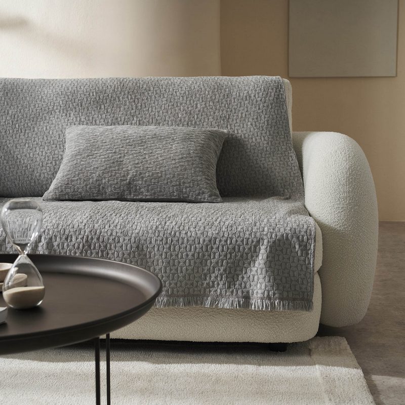 Ριχτάρι Τετραθέσιου 180x350cm GOFIS HOME  Ondine Silver Grey 184/15