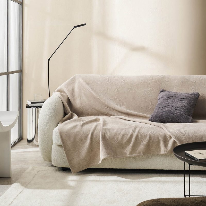 Ριχτάρι Τριθέσιου 180x310cm GOFIS HOME  Nimbus Warm Beige 447/39