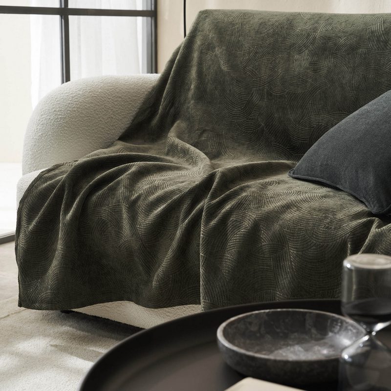 Ριχτάρι Τριθέσιου 180x310cm GOFIS HOME  Nimbus Weed Green 447/57 - Image 3