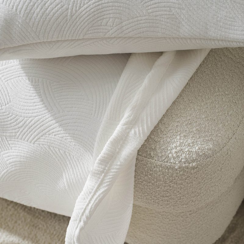 Ριχτάρι Τετραθέσιου 180x350cm GOFIS HOME  Nimbus Polar White 447/26 - Image 4