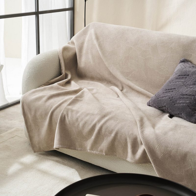 Ριχτάρι Τετραθέσιου 180x350cm GOFIS HOME  Nimbus Warm Beige 447/39 - Image 2