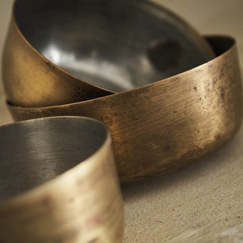 Σετ χάλκινα μπολ Ø9cm Ύψος: 3,50cm & Ø11cm Ύψος: 5cm GOFIS HOME Thaleia 170 - Image 2