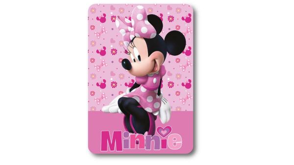 Disney Home Κουβέρτα Fleece Disney Home Minnie 37 100X140 Pink 100% Polyester