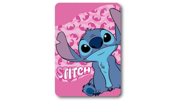 Disney Home Κουβέρτα Fleece Disney Home Stitch 28 100X140 Pink 100% Polyester