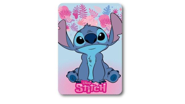 Disney Home Κουβέρτα Fleece Disney Home Stitch 68 100X140 Ice Blue-Pink 100% Polyester