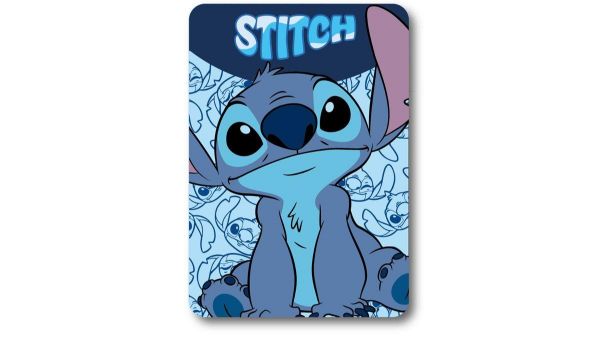 Disney Home Κουβέρτα Fleece Disney Home Stitch 70 100X140 Sky Blue 100% Polyester