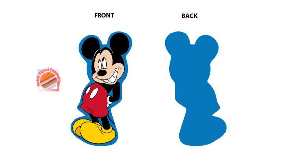 Disney Home Mini Μαξιλάρι 3D Disney Home Mickey 12 15 cm Blue 100% Velboa