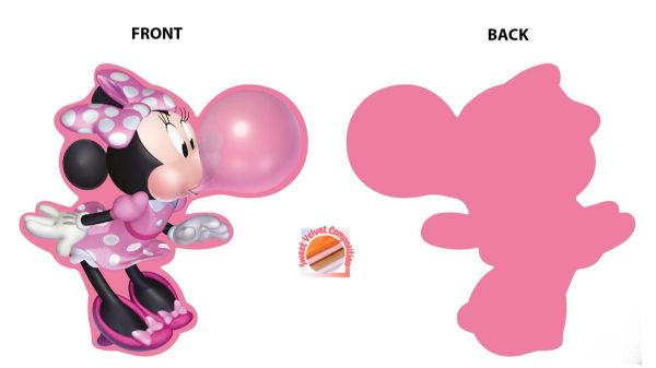 Disney Home Mini Μαξιλάρι 3D Disney Home Minnie 97 15 cm Pink 100% Velboa