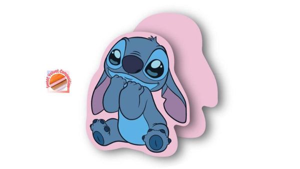 Disney Home Mini Μαξιλάρι 3D Disney Home Stitch 88 15 cm Pink 100% Velboa