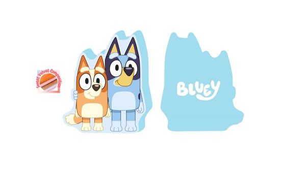 BBC Studios Μαξιλάρι 3D BBC Studios Bluey 73 40 cm Sky Blue 100% Velboa