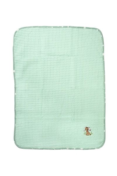 DIMcol Κουβέρτα Πικέ Με Κέντημα bebe Giraffe 174 80X110 Mint 100% Cotton