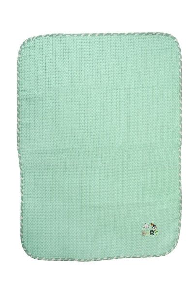 DIMcol Κουβέρτα Πικέ Με Κέντημα bebe Stork 195 80X110 Mint 100% Cotton
