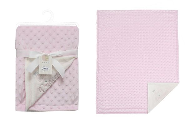 DIMcol Κουβέρτα Minky Bubble bebe 420 gr/m² Princess 34 75X100 Pink 100% Polyester