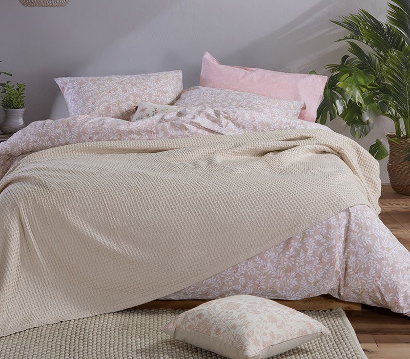 ΚΟΥΒΕΡΤΑ ΠΙΚΕ ΥΠΕΡΔΙΠΛΗ NEW GOLF NEF-NEF HOMEWARE, 100%ΒΑΜΒΑΚΙ - Image 2