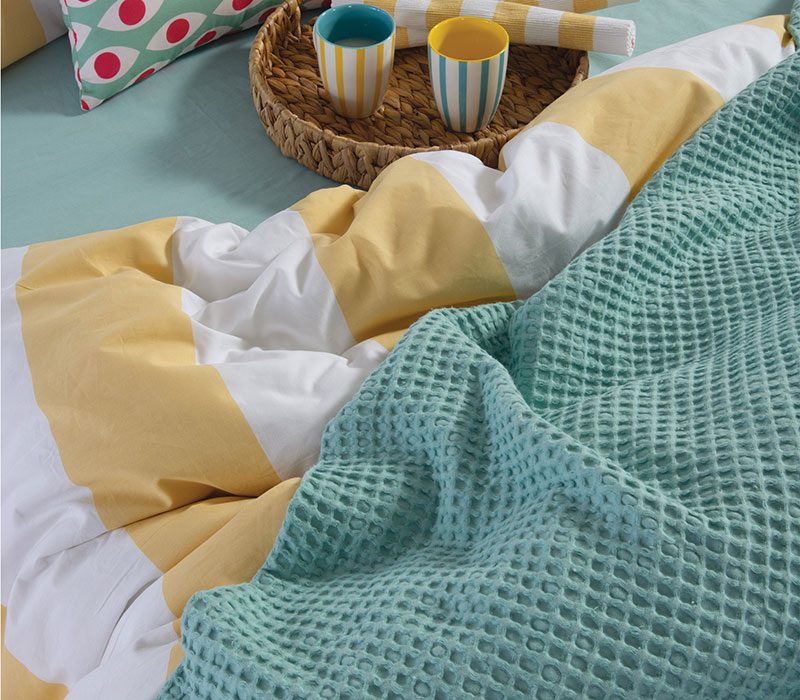 ΚΟΥΒΕΡΤΑ ΠΙΚΕ ΥΠΕΡΔΙΠΛΗ NEW GOLF NEF-NEF HOMEWARE, 100%ΒΑΜΒΑΚΙ - Image 4