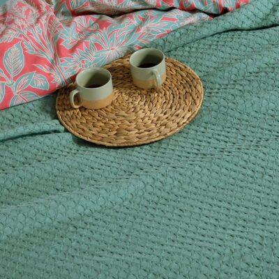 ΚΟΥΒΕΡΤΑ ΠΙΚΕ ΥΠΕΡΔΙΠΛΗ ELMER 230X240 NEF-NEF HOMEWARE, 100% ΒΑΜΒΑΚΙ - Image 3