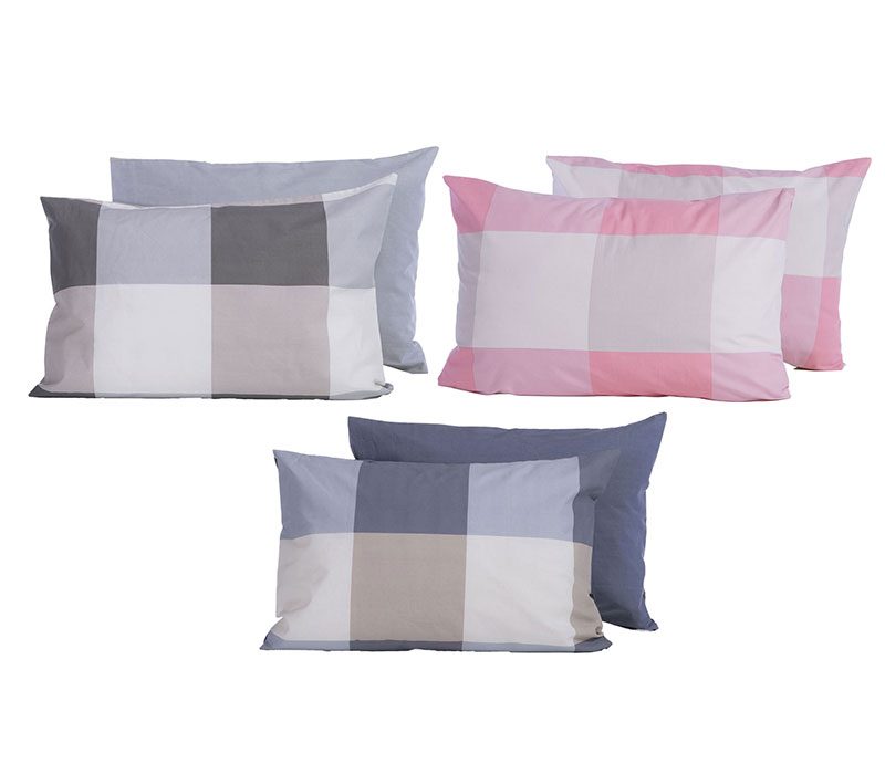 ΜΑΞΙΛΑΡΟΘΗΚΗ CASUAL CHECK 52Χ72 NEF-NEF HOMEWARE, 100% ΒΑΜΒΑΚΙ