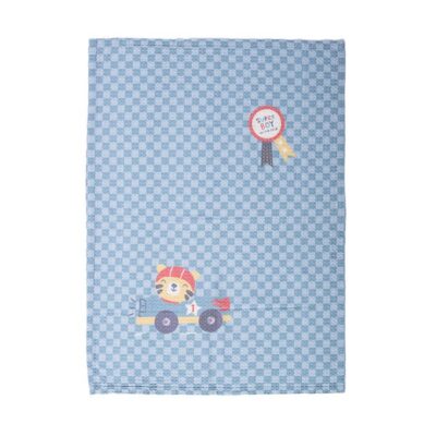 ΒΡΕΦΙΚΗ ΚΟΥΒΕΡΤΑ ΠΙΚΕ AΓΚΑΛΙΑΣ SUPER BOY 80X110 NEF-NEF HOMEWARE, 100% BAMBAKI - Image 3