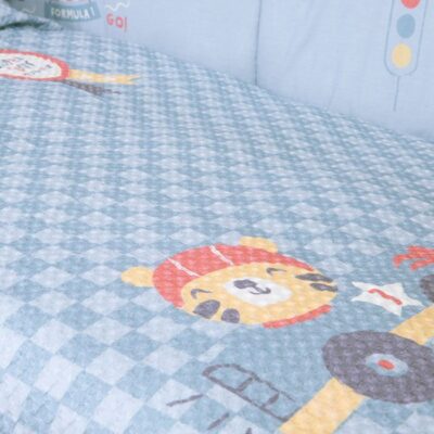 ΒΡΕΦΙΚΗ ΚΟΥΒΕΡΤΑ ΠΙΚΕ ΚΟΥΝΙΑΣ SUPER BOY 110X150 NEF-NEF HOMEWARE, 100% BAMBAKI - Image 2