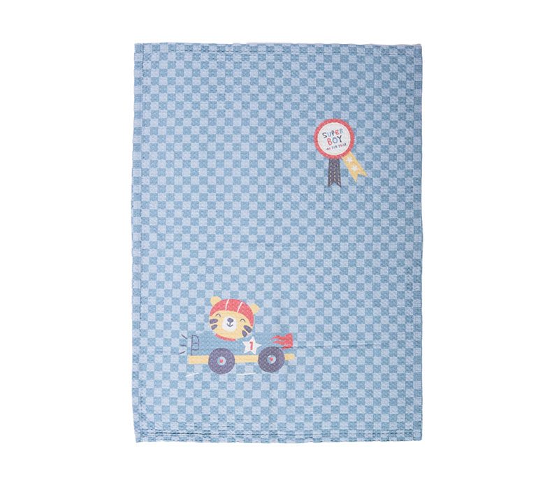 ΒΡΕΦΙΚΗ ΚΟΥΒΕΡΤΑ ΠΙΚΕ ΚΟΥΝΙΑΣ SUPER BOY 110X150 NEF-NEF HOMEWARE, 100% BAMBAKI - Image 3