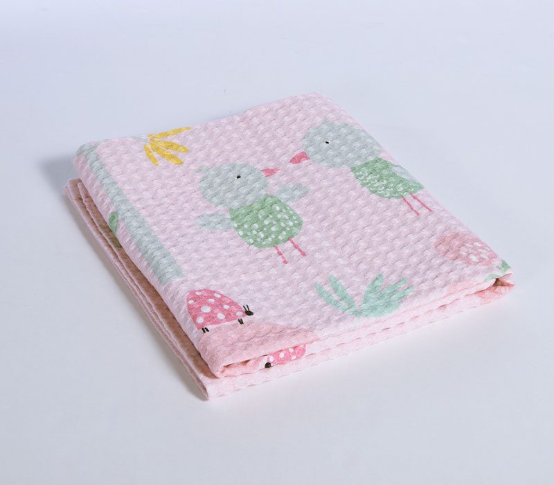 ΒΡΕΦΙΚΗ ΚΟΥΒΕΡΤΑ ΠΙΚΕ AΓΚΑΛΙΑΣ SPRING HAPPINESS 80X110 NEF-NEF HOMEWARE, 100% BAMBAKI - Image 4