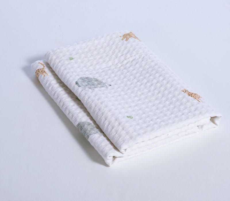 ΒΡΕΦΙΚΗ ΚΟΥΒΕΡΤΑ ΠΙΚΕ ΚΟΥΝΙΑΣ JUNGLE IN MOTION 110X150 NEF-NEF HOMEWARE, 100% BAMBAKI - Image 4