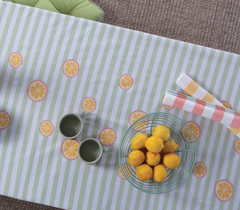 ΑΛΕΚΙΑΣΤΟ ΤΡΑΠΕΖΟΜΑΝΤΗΛΟ LEMONADE 140Χ180 NEF-NEF HOMEWARE, 100% BAMBAKI - Image 2